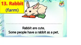 80 Animals | Unit 13- Farm | Rabbit