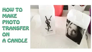 How to Make Photo Transfer on a candle - Making Candle Photography PART.2 (Türkçe Altyazılı)