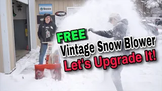 FREE Vintage Snow Blower - Let's Upgrade It!