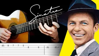 FLY ME TO THE MOON Guitar Cover with Tabs | Tutorial (Frank Sinatra)