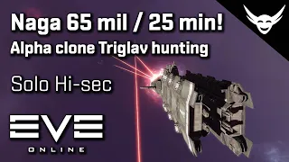 EVE Online - Alpha clone Solo Triglavian hunting earning amazing ISK!