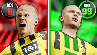 Tor von Haaland = Upgrade! 🚀 0-99 Challenge in FIFA 23 👽