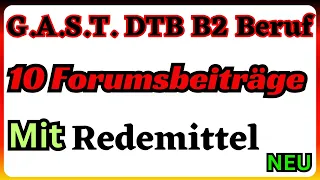 Forumsbeitrag schreiben B2 | TELC B2 für den Beruf | Deutsch lernen