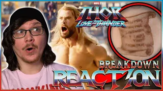 THOR LOVE AND THUNDER BREAKDOWN Reaction! Easter Eggs & Details You Missed!