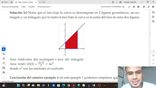 Sumas de dos áreas, área del rectángulo y del triángulo