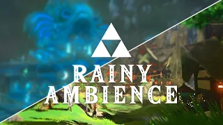 Zelda | Rainy BOTW Towns | Ambience [10 Hours]