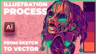 Creating a Spooky Artwork in Adobe Illustrator CC - Mixing References, Sketching and Rendering