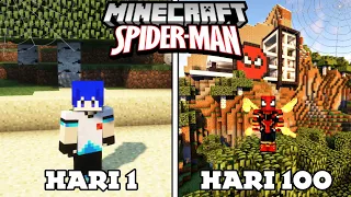 100 Days Minecraft But I Became Spiderman