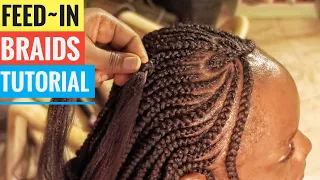 How to make feed in braids || For visual learners