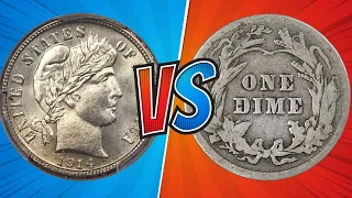 1914 Silver Barber Dimes Worth Thousands of Dollars!