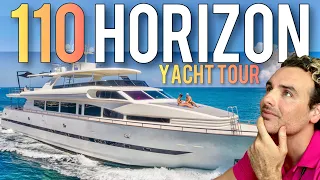 JUST WOW $2,750,000 110ft Horizon Yacht Tour // 2017 $3,500,000 Refit