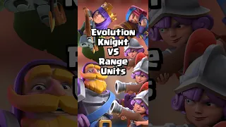 How Does Evolved Knight Do Against Range Units? #shorts #clashroyale