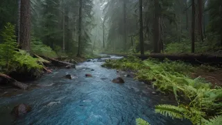 Relaxing Rain Noise & Forest Stream 🌧️ Water Sounds for Sleeping