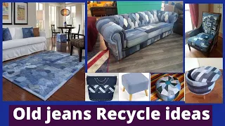 How to  recycled Old jeans  | Recycle denim jeans ideas |  Diy Denim Ideas | recycled denim projects