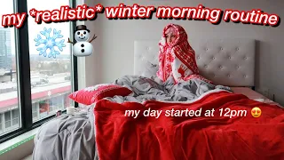 my *realistic* winter morning routine 2021 ❄️ | vlogmas day 6 🎄 | alyssa howard ❤️‍🔥