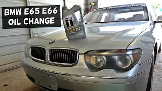 BMW E65 E66 745i 745Li Oil Change