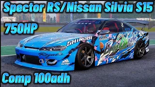 Spector RS/Nissan Silvia S15 100adh Comp Tune CarX Drift Racing#carx #drift #tiktok #viral #trending