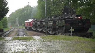 Militärzug mit der 232 259 2