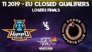 Hippomaniacs vs Chaos EC Game 1 - TI9 EU Regional Qualifiers: Losers' Finals
