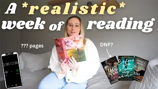 realistic what I read in a week 📚😮 *spoiler free reading vlog*