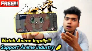 Best Application To Watch Anime Available on Android/IOS Free and Legal!!!! 🔥🔥