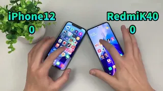 Redmi K40 VS iPhone 12 - SPEED COMPARISON