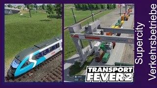 Das Containerterminal & eine Diesel S Bahn / Transport Fever 2 [052] / Supercity Verkehrs Betriebe