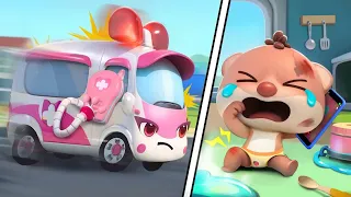 Brave Ambulance Song | Wheels on the Bus | Car Cartoon | Kids Songs | BabyBus