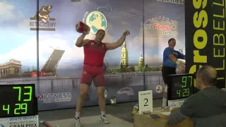 202 reps 32 kg kettlebell snatch in White night competition 2016 Ivan Denisov