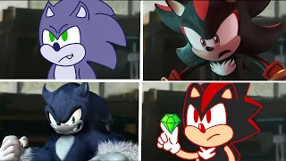 Sonic The Hedgehog Movie WEREHOG vs SHADOW Uh Meow All Designs Compilation 3