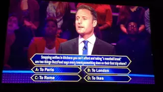 First question wrong on who wants to be a millionaire