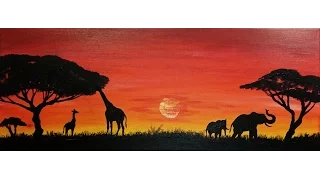 Savana painting -- African SPEED painting