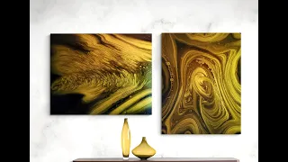 (526) Traveling Straight Pour vs. Tree Ring Pour! Acrylic Pour Paintings