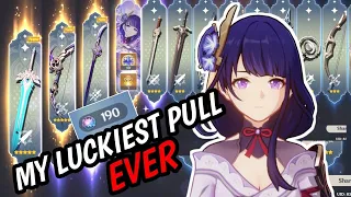 My Luckiest Pull!!! | Raiden Shogun and Yoimiya Rerun | Genshin Impact 4.3