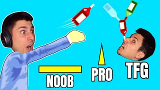 NEW TFG BOTTLE FLIP LEVEL! | Happy Wheels