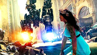 Megatron und seine Decepticons greifen die Stadt an | Transformers | German Deutsch Clip