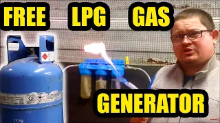 GAS AS FOR FREE - How to cheaply produce LPG in your own home - cheap gas heating of your home