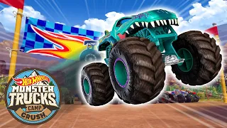 Hot Wheels Monster Trucks Return to Camp Crush! 💥 - Monster Truck Videos for Kids | Hot Wheels