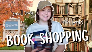 exploring my small town bookstores 📚 book shopping vlog