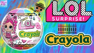 LOL SURPRISE LOVES CRAYOLA DOLLS UNBOXING REVIEW!