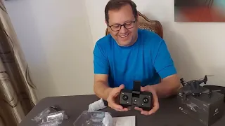 Tink gets a drone! 1st unboxing, DEERC D40  drone