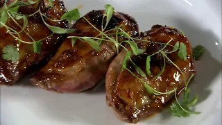 Marco Pierre White recipe for Honey glazed duck breasts with apple sauce