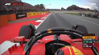 Carlos Sainz onboard start Spanish GP 2023