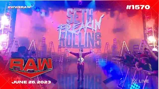 Seth "Freakin" Rollins entrance as World Heavyweight Champion: WWE Raw, June 26, 2023