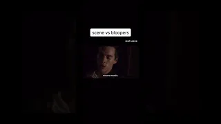 Scene vs Bloopers part 2 #kaiparker#chriswood#thevampirediaries#tvd#to#humour#shorts