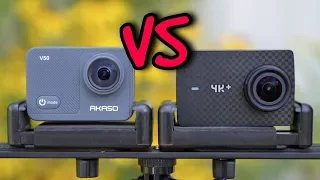 Akaso V50X VS Yi 4K+ Action Camera Comparison!