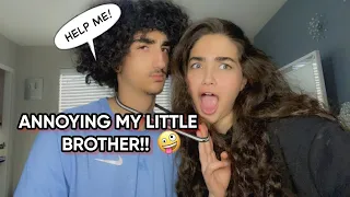 ANNOYING MY LITTLE BROTHER--WE FOUGHT!!!