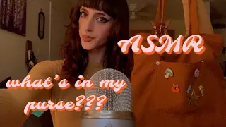 asmr what’s in my purse??? (random triggers)