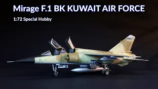 Dassault Mirage f.1 BK Kuwait Air Force 1/72 Special Hobby scale model Full Video Build