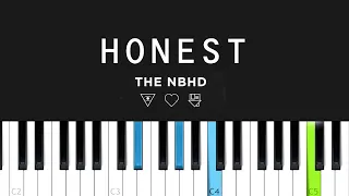 The Neighbourhood - Honest (Piano Tutorial)